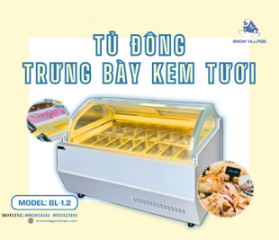 Khám phá tủ đông trưng bày kem tươi BL-1.2 thiết kế hiện đại sang trọng và tiện lợi