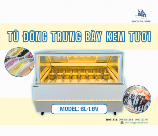 Khám phá tủ đông trưng bày kem tươi BL-1.6V sang trọng, hiệu quả