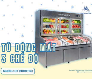 Tủ đông mát 3 chế độ lạnh BT-2000T6C đa năng cho kinh doanh