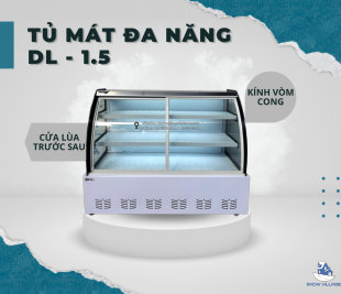 Tủ mát đa năng trưng bày thông dụng tại siêu thị