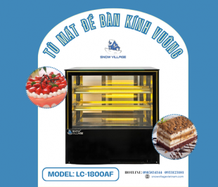 Khám phá tủ mát để bàn kính vuông GB-100V nhỏ gọn, sang trọng