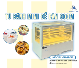 Tủ mát để bàn 90cm GB-120V nhỏ gọn, nổi bật cho quầy bar