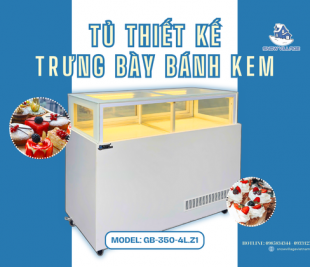 Tủ bánh kem 1 tầng GB-350-4L.Z1 là lựa chọn tinh tế cho không gian trưng bày hiện đại