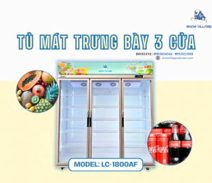 Khám phá tủ mát trưng bày 3 cửa LC-1800AF Dung tích lớn, làm lạnh mạnh mẽ