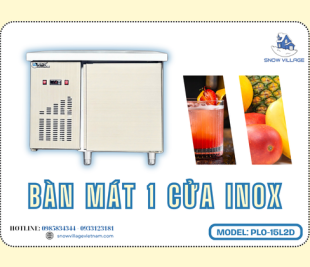 Bàn đông mát quạt lạnh PLO.15L2D giải pháp linh hoạt cho quầy bếp và quầy bar