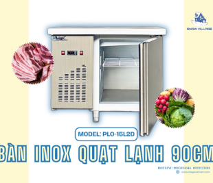 Bàn đông mát PLO.15L2D nhỏ gọn, linh hoạt cho bếp và quầy bar
