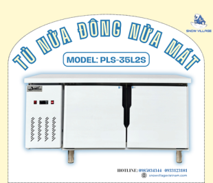 Bàn nửa đông - nửa mát PLS.35L2D đa năng cho quầy bar và bếp nhà hàng