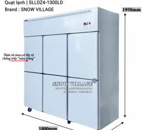 Tủ đông 6 cánh inox xả đá tự động,không bám tuyết