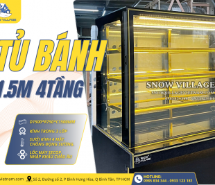 Tủ Bánh 1.5M 4 Tầng - Nhiệt Độ Ổn Định, Tầm Nhìn Vừa Mắt