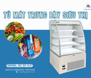 Tủ mát trưng bày siêu thị XC-ZC-0.9 nhỏ gọn, tối ưu không gian