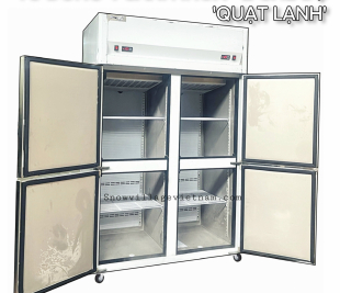 Tủ đông 4 cánh inox 2 chế độ đông/mát kết hợp 