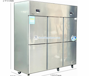 Tủ đông 6 cánh inox giao khách Dĩ An