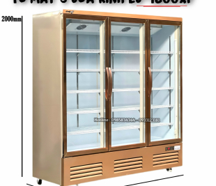 Tủ mát 3 cánh kính có sấy kính LC-1800XF