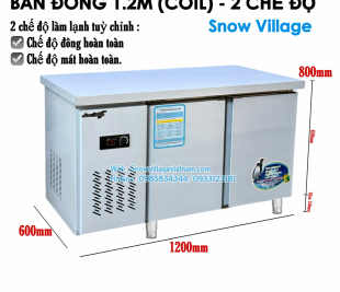 Bàn đông 1.2m để quầy bar - nhà bếp