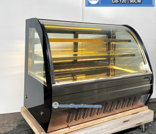 Tủ bánh mini kính vòm cong để quầy bar
