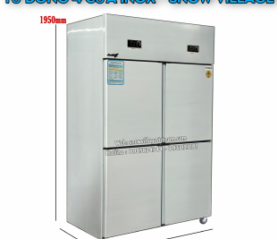 Tủ bảo quản 4 cửa inox 