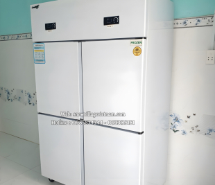 Tủ đông 4 cánh inox chuyên dụng bảo quản cho nhà bếp