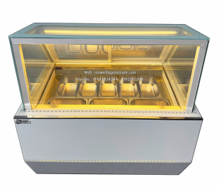 Tủ trưng bày kem Ý 8 khay sang trọng