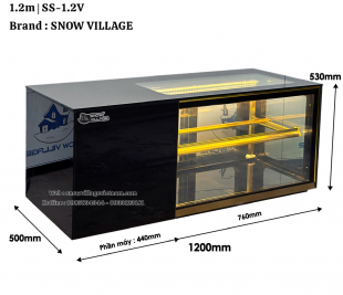 Tủ mini trưng bày Sushi, bánh ngọt,...