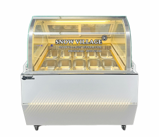 Tủ Kem ý 10 khay Cong Snow Village 