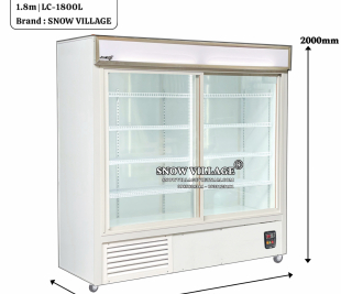 Tủ mát cửa lùa tiện lợi chuyên dùng trong tiệm bánh 