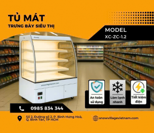 Tủ Trưng Bày Siêu Thị XC-ZC-1.2 – SnowVillage Việt Nam
