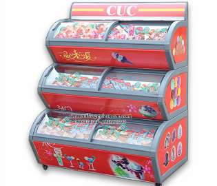 Tủ trưng bày kem 3 tầng 1.2m BJL-12