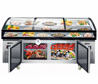 Tủ trưng bày trên mát-dưới đông (dạng nằm) BT-B1.8D