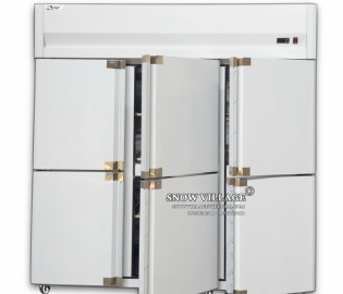 Tủ đông mát 6 cánh inox 1500L