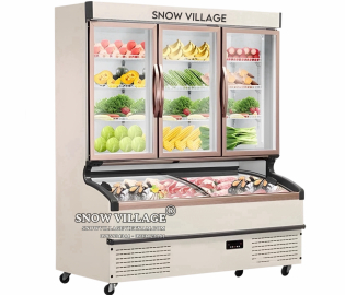 Tủ trên mát dưới đông siêu thị LMD-1894QK