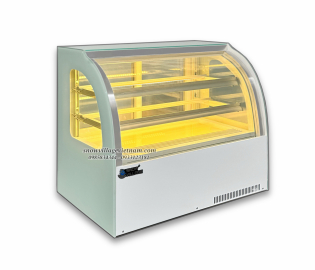 Tủ mát mini kính cong 90cm trắng GB-120