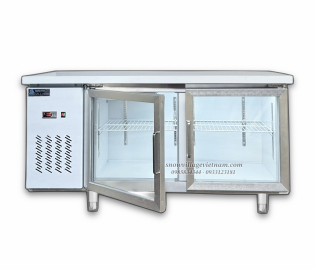 Bàn mát 2 cửa kính 1.5m Quạt lạnh PLO.25L2Q