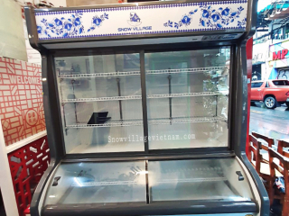Tủ trên mát dưới đông trưng bày rau củ quả,thịt cá DC-1600H