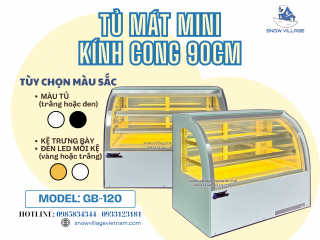 Tủ mát mini kính cong 90cm, mini nhưng hiệu quả maxi – chỉ có ở GB-120!