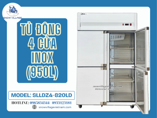 Tủ đông inox SLLDZ4-820LD – Đối tác đắc lực của nhà hàng và bếp công nghiệp.
