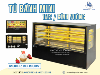 Tủ mát kính vuông 1m2 GV-1200V – Đối tác đáng tin cậy của mọi không gian kinh doanh.