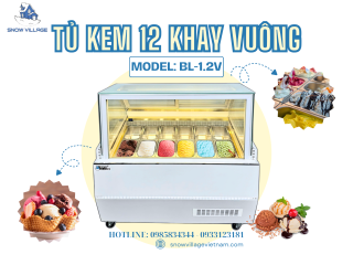 Vì Khách Hàng Luôn Chọn Bằng Mắt Trước Tiên – Tủ Kem 12 Khay BL-1.2V 
