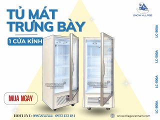 Trưng Bày Hoàn Hảo Cho Không Gian Nhỏ - Tiện Lợi Với Tủ Mát Trưng Bày 1 Cửa Kính LC-500A