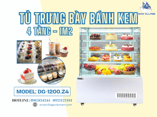 Tủ Trưng Bày Bánh Full Kính – Chọn Tủ Xịn, Đổi Mới Cách Khách Nhìn Tiệm