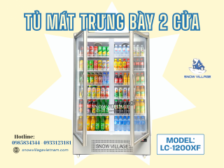 Lựa Chọn Hàng Đầu Cho Tiệm Bánh, Shop Hoa & Siêu Thị Mini – Nhắc Tên Tủ Mát 2 Cửa Kính LC-1200XF 