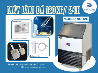 Đủ – Đều – Đẹp: Máy làm đá 120kg/24h AP-120 – Nguồn đá sạch mỗi ngày