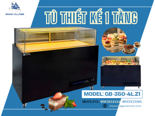 Tủ thiết kế 1 tầng 1m5 – Trưng bày “vừa bảo quản, vừa tỏa sáng” cho quán của bạn