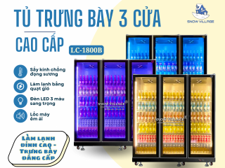 Tủ Mát 3 Cửa Kính Cao Cấp - Chuẩn Mực Mới Cho Tủ Mát Hiện Đại