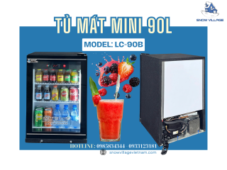 Kính Không Mờ – Hàng Luôn Rõ: Tủ Mát Mini LC-90B Làm Được