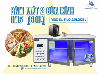 Bếp Chuẩn Nhà Hàng – Không Thể Thiếu Bàn Mát 2 Cửa Kính!