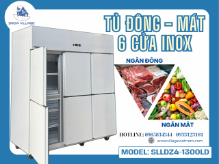 Bền bỉ – Hiện đại – Tiện dụng: Chọn Tủ đông 6 cửa inox Snow Village!
