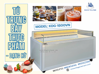 Tủ Trưng Bày Siêu Thị Dạng Hở KDG-1800VN – Khách Hàng Dễ Thấy, Dễ Chọn, Dễ Mua.