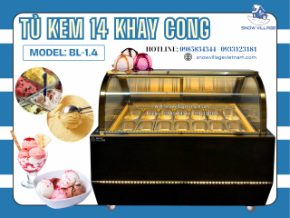 Tủ kem BL-1.4 – Cho kem luôn mềm mịn, khách mê từ cái nhìn đầu tiên.