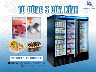 Vì Sao Nhiều Siêu Thị Chọn Tủ Đông 3 Cửa Kính LD-1860FA Cho Khu Đông Lạnh? 