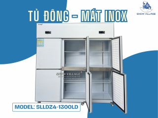 Bùng nổ hiệu suất bảo quản cùng Tủ đông 6 cửa inox coil SLLDZ4-1300L!